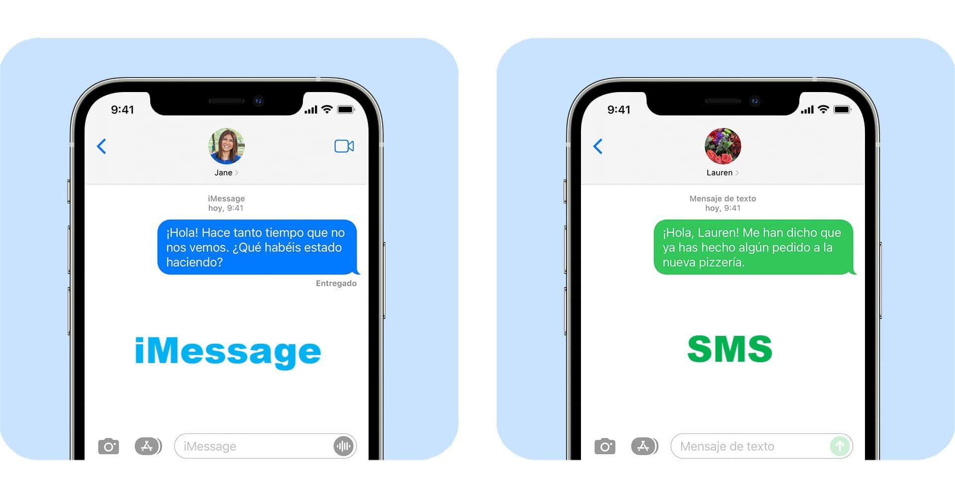 diferencia entre iMessage y SMS