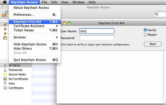 Restablecer el Keychain en Mac
