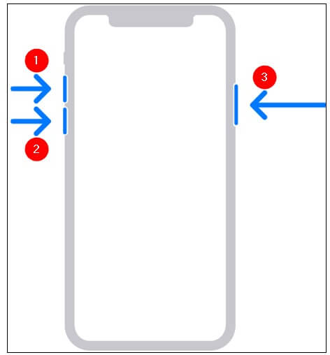 iPhone 8 o modelos posteriores entra modo de recuperaciÃ³n