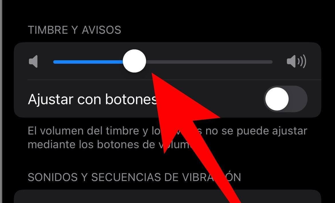 verificar el volumen para solucionar el iPhone alarma no suena 