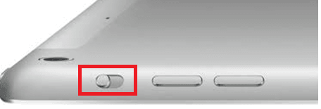 interruptor lateral de iPad