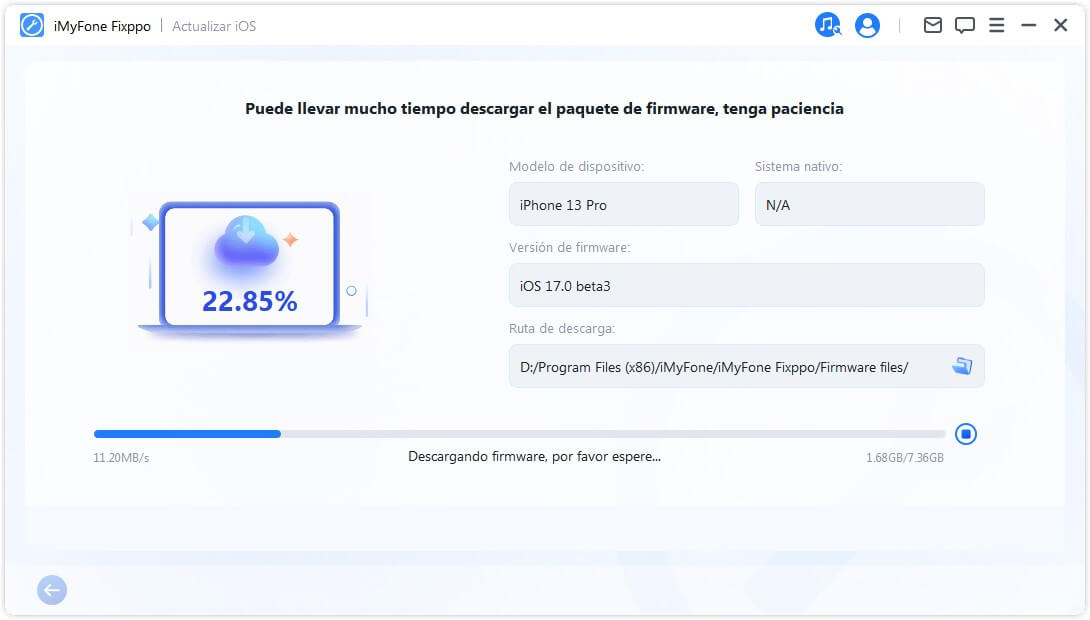 Descargar el firmware que necesita en Fixppo