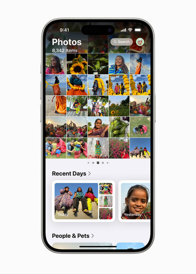 App de Fotos de iOS 18