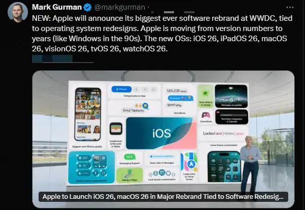 noticias de iOS 26