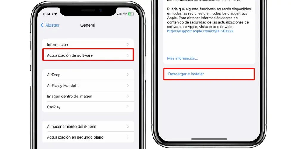 Actualizar iOS