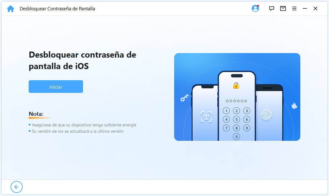 Iniciar lockwiper para desbloquear iphone