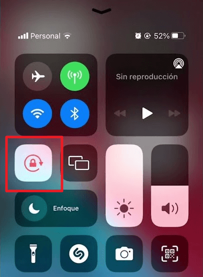 cómo girar la pantalla del iphone