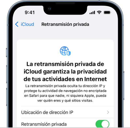 Desactivar transferencia privada de iCloud para iPhone lento WiFi