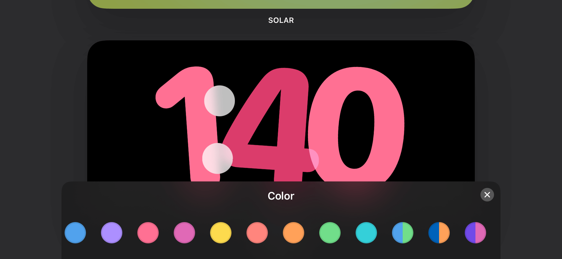 cambiar color de fuente en standby iOS 17
