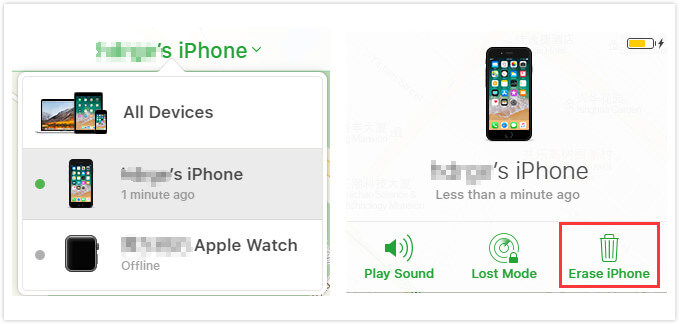 restablecer el iPhone sin contraseña