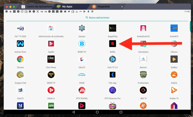 Instalar Betflix PC en Blustack