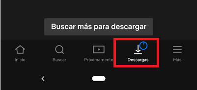 Ubicación de descargas en Netflix