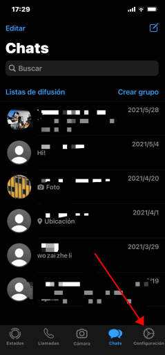 Activa Las Notificaciones de WhatsApp en configuración