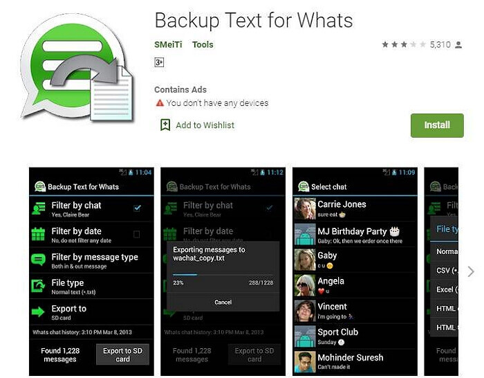 Backup Text for Whats – Aplikacja do przeglądania usuniętych wiadomości WhatsApp