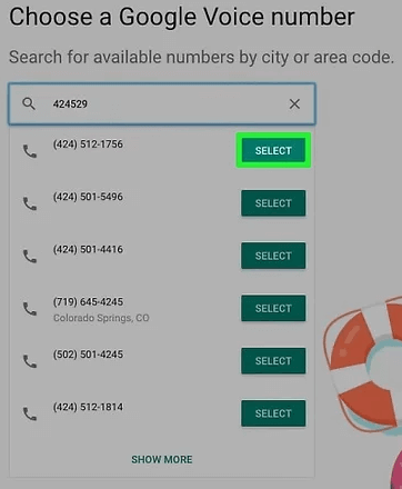 Wybierz numer w Google Voice