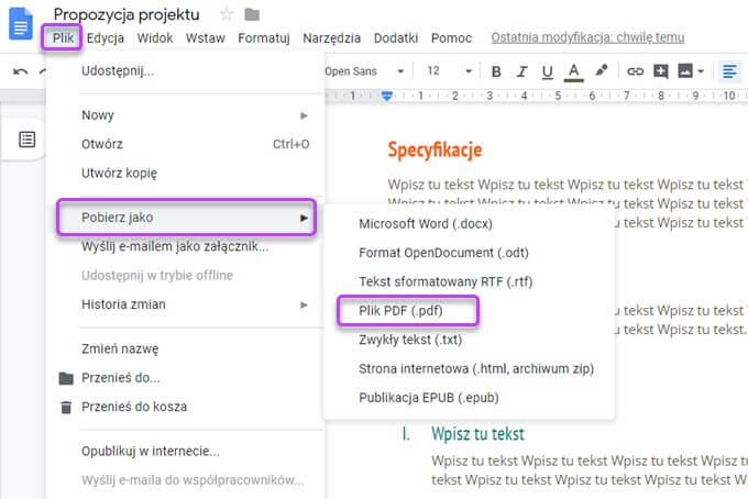 eksportuj czaty WhatsApp z WhatsApp Web do PDF