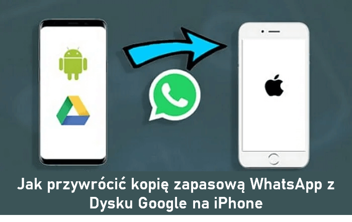 przywracanie kopii zapasowej WhatsApp z Google Drive na iPhone'a