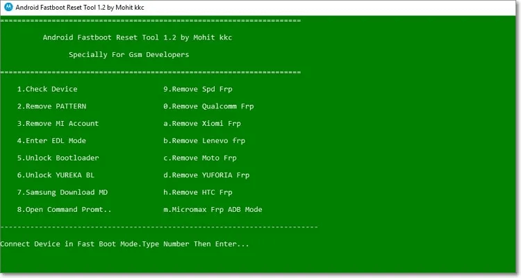 Android Fastboot Reset Tool