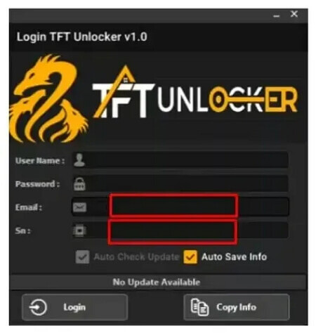Użyj TFT Unlock Tool