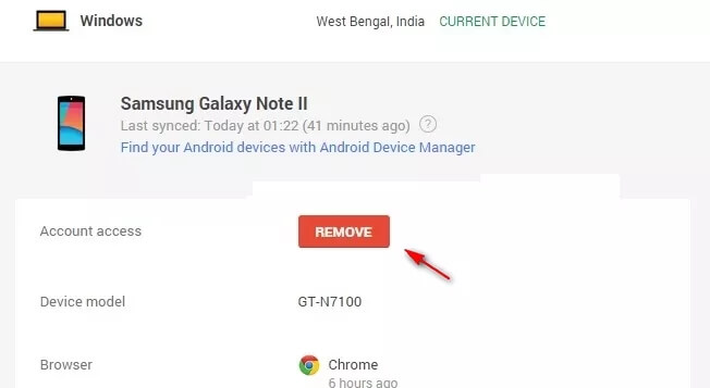 Wyłącz blokadę FRP za pomocą identyfikatora Google