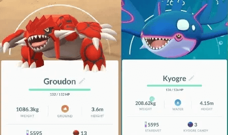 Groudon & Kyogre