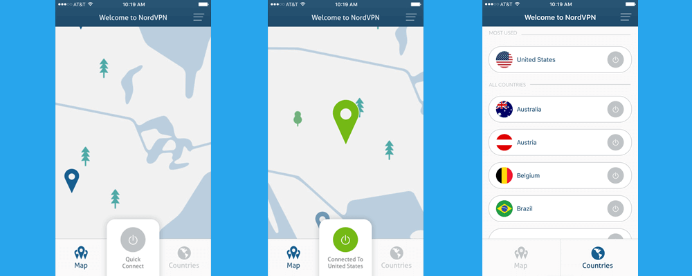 Zmiana lokalizacji iPhone'a za pomocą NordVPN