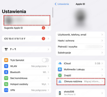 Wyłącz udostępnianie lokalizacji w rodzinie