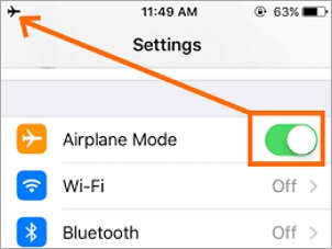 Wyłącz tryb samolotowy w iPhonie