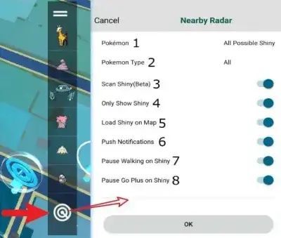 Juksowanie w Pokémon GO za pomocą skanera Shiny