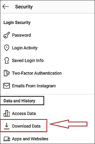 pobierz wiadomości z Instagrama