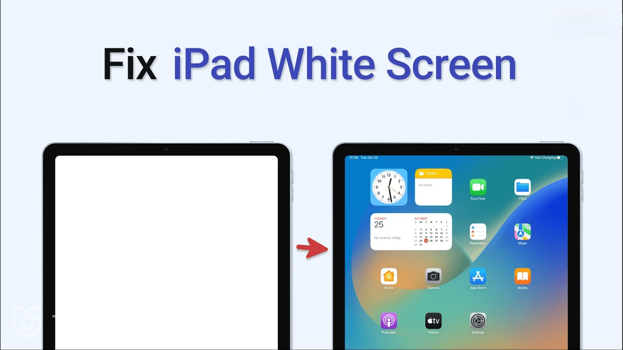 5 najlepszych sposobów na naprawę białego ekranu iPada