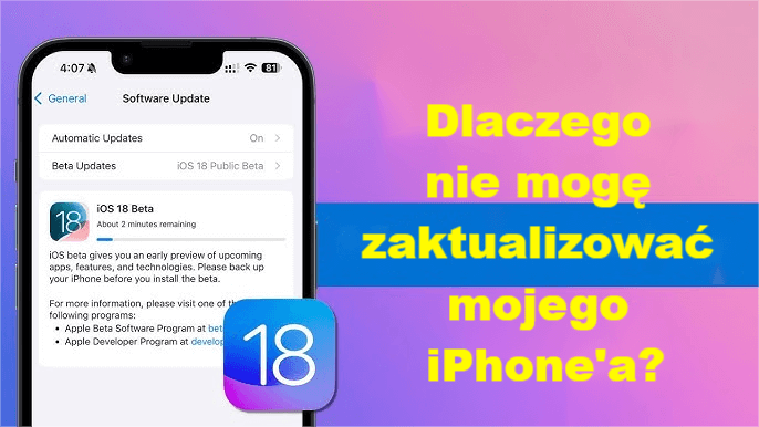 iPhone nie aktualizuje się