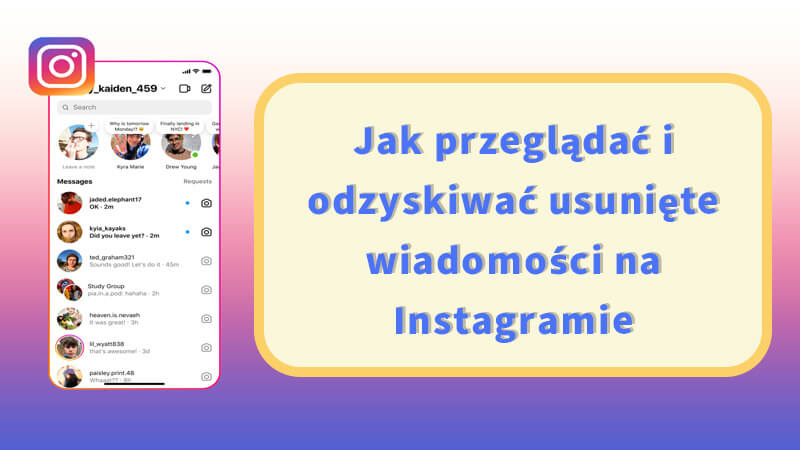 jak odzyskać usunięte wiadomości na instagramie
