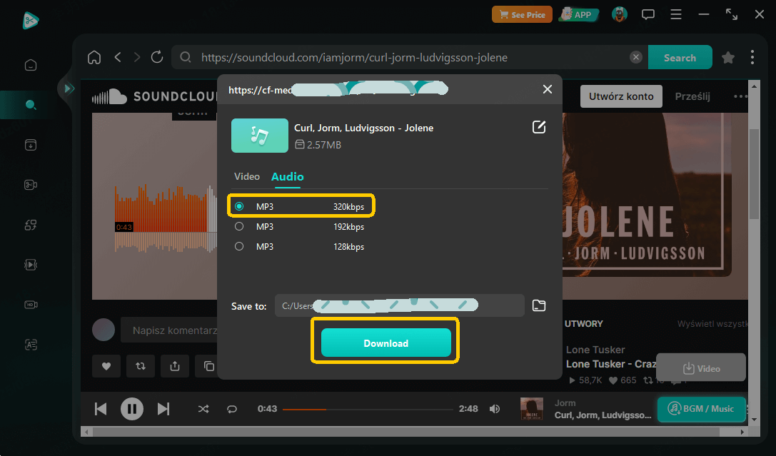pobierz soundcloud mp3 z TopClipper