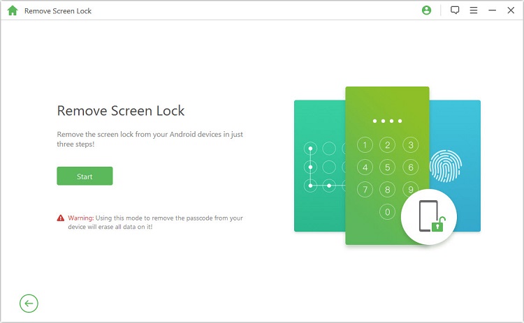 LockWiper Odblokuj urządzenie z Androidem