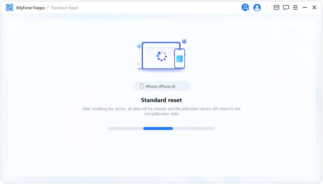 fixppo connect device to standard reset