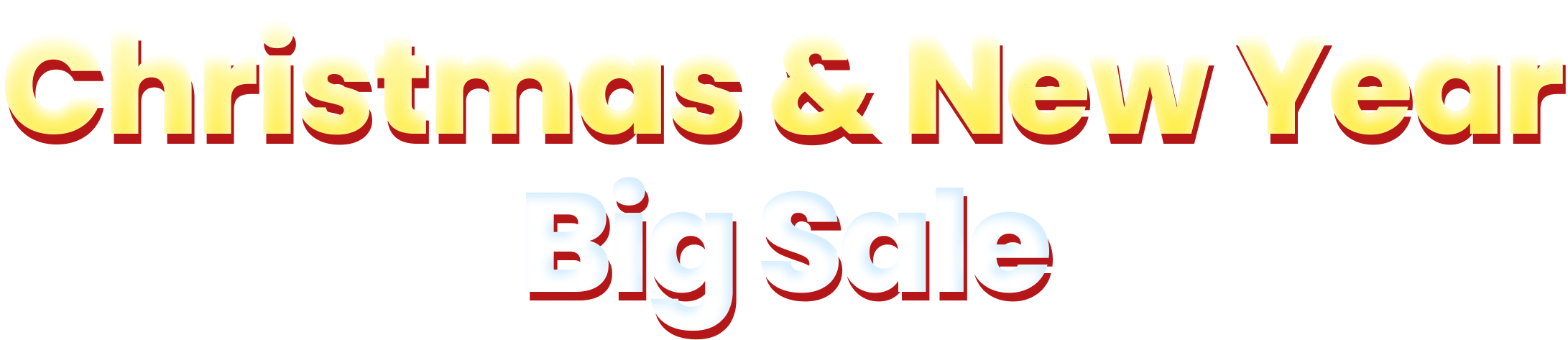 Christmas & New Year Big Sale