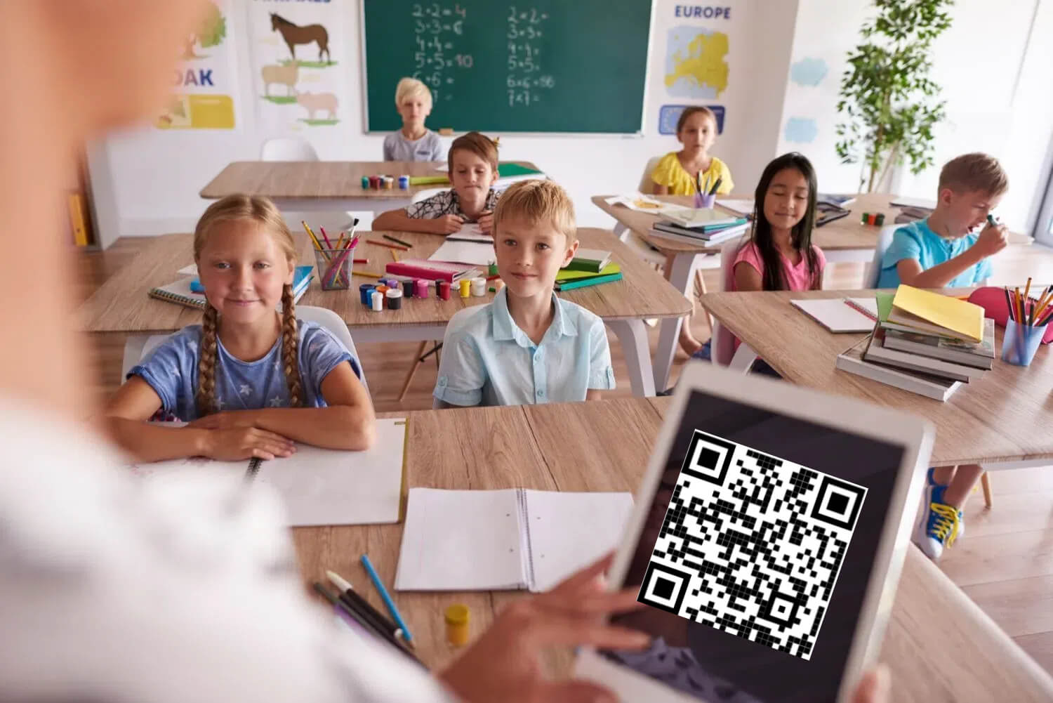 class management with qr code