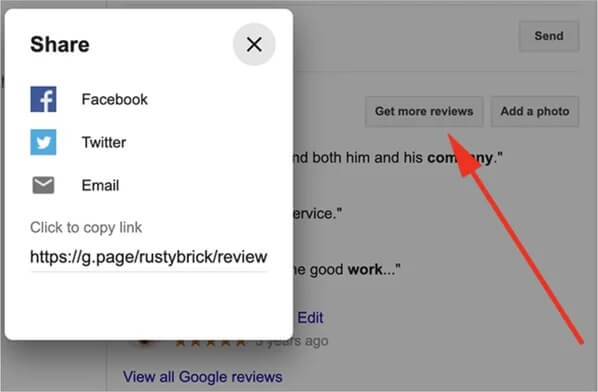 copy google review link