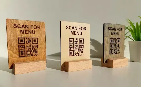 custom your wooden qr code