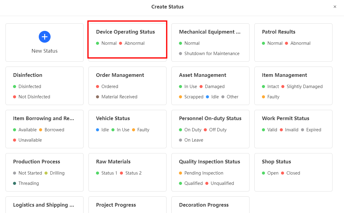 device operating