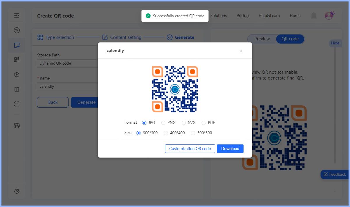 download calendly qr code