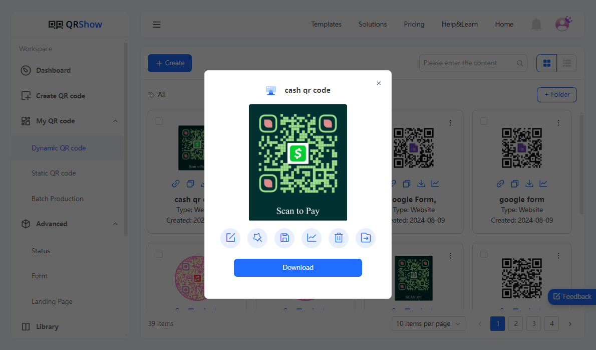 download dynamic qr code