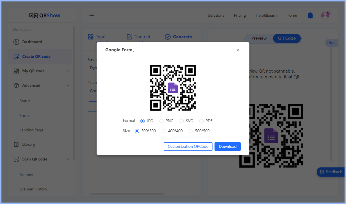 download qr code for survey