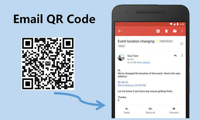 email to qr code