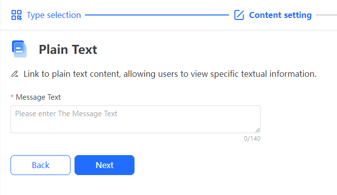 enter plain text