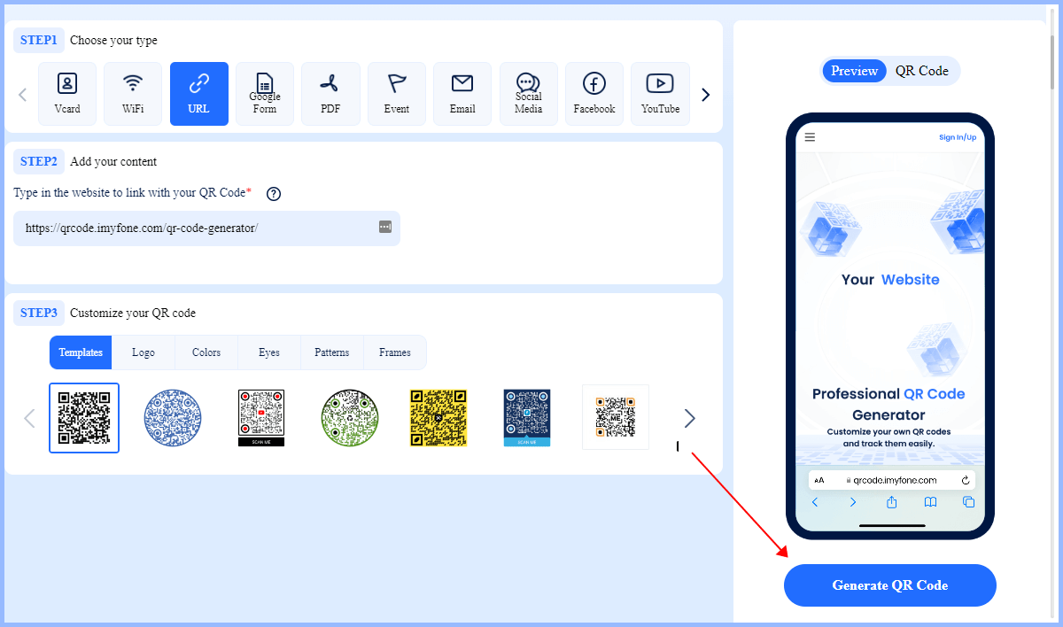 create qr code for check in