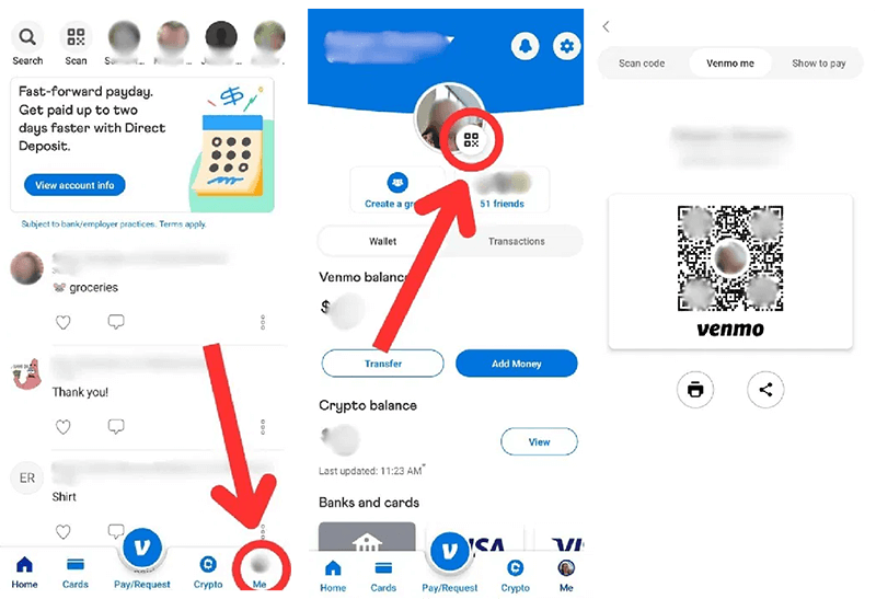 get your venmo qr code