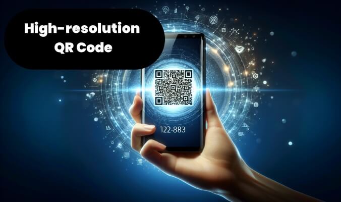 high resolution qr code