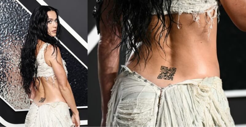 katy perry qr code tattoo